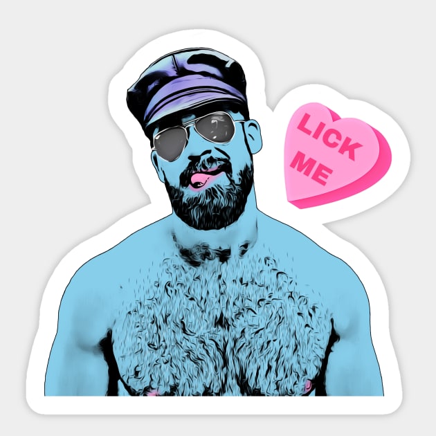 Lick Me (Candy Heart) Sticker by JasonLloyd